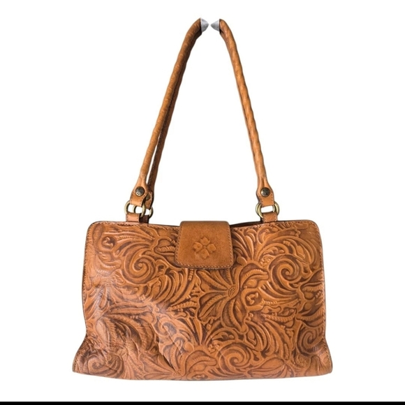 Patricia Nash Handbags - Patricia Nash Satchel Rienzo Women  Florence Embossed Leather Brown Designer
